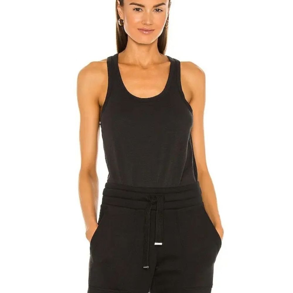 Free People Intimately Tee Off Bodysuit Charcoal Small Cotton Tank Top Boho